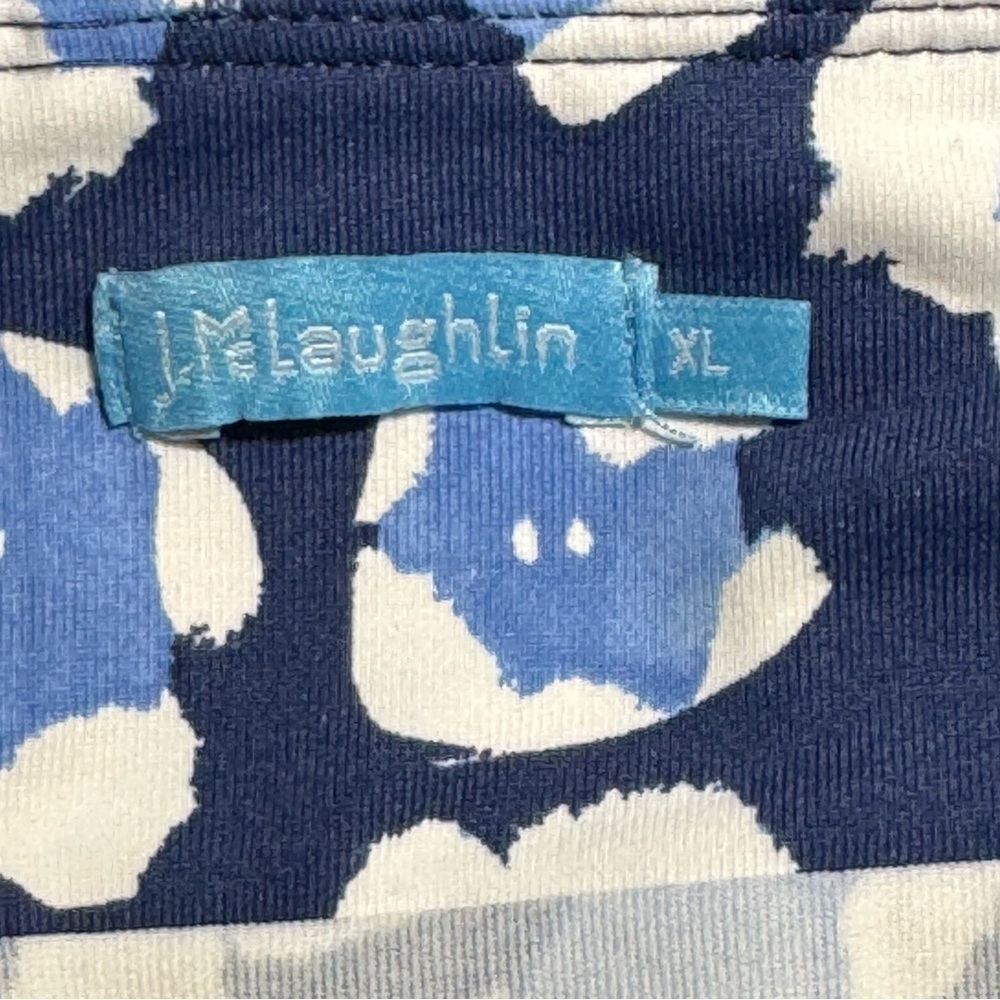 J. McLaughlin Nicola Skirt Blue Animal Print size XL Catalina Cloth - Picture 5 of 8